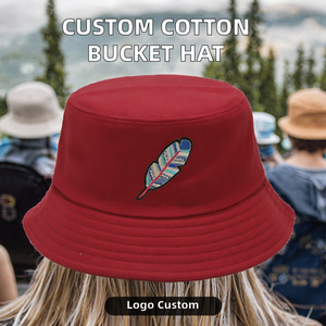 Chapeau Bob Décontracté en Coton Denim Uni Personnalisable avec Logo, Faible MOQ, pour l'Extérieur et la Plage, Vente en Gros, Modèle Vierge - Product Image 2