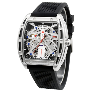 Reloj Mecánico Automático de Lujo, Estilo Deportivo Luminoso, Diseño de Esqueleto Hueco, Reloj de Pulsera de Moda - Product Image 3