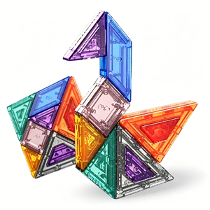 Jeu de puzzle magnétique Tangram en plastique ABS Eli Toys, 9 pièces, jouet éducatif <span class=keywords><strong>Montessori</strong></span> pour enfants de 4 ans et plus, idéal pour la classe, les voyages et l'apprentissage, cadeau - Product Image 1