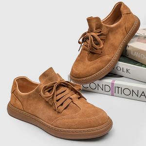 Chaussures de sport en daim de haute qualité, faites à la main, sur mesure, style rétro, à lacets, pour hommes, pour l'été et l'automne, mode décontractée, pour la marche - Product Image 1