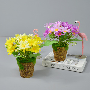 Artesanía Dongchen, Bonsái Artificial Cosmos de 10cm-30cm, Flor de Seda, Decoración para el Hogar, Sala de Estar, Mesa de Centro - Product Image 1