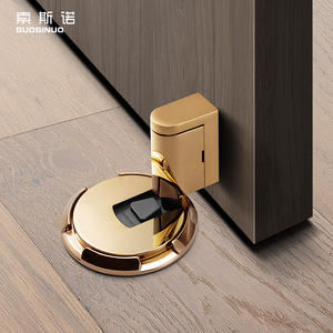 Design moderno in lega di zinco oro tappo della porta punzonatura e incollatura installazione per il legno meccanicamente strutturale - Product Image 3