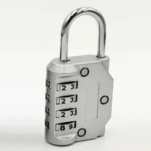 Candado de seguridad antirrobo con logotipo personalizado resistente al agua, candado con contraseña de 4 dígitos, gimnasio, hotel, apartamento, aleación de Zinc pulida - Product Image 4