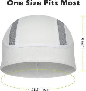 吸汗速乾 サイクルキャップ インナーキャップ ヘルメットインナー メッシュ素材 通気性抜群 メンズ レディース ランニング 自転車用 - Product Image 2