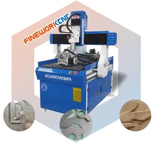 6090 Mini graveur sur bois CNC Routeur Machine avec rotatif 4 axes