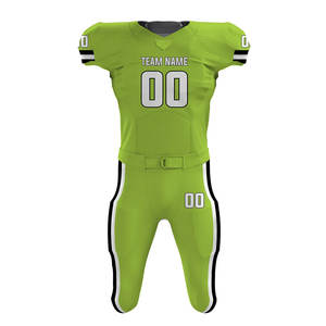 Best Quality American Football Uniform Customized Fabric New Style Short Sleeve Breathable Quick Dry Unisex Football Jerseys - Product Image 1