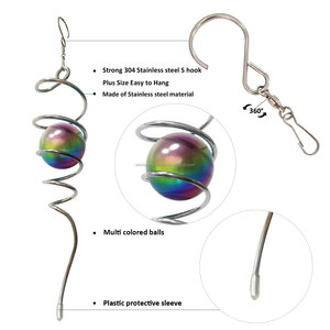 Girandola a Vento - Spirale con Sfera Decorativa Multicolore in Acciaio Inossidabile - Product Image 3