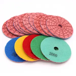 Disque de polissage à sec diamanté de 4 pouces 100mm Outils de polissage pour meule de sol en granit de jade pour carrosseries de voitures - Product Image 6