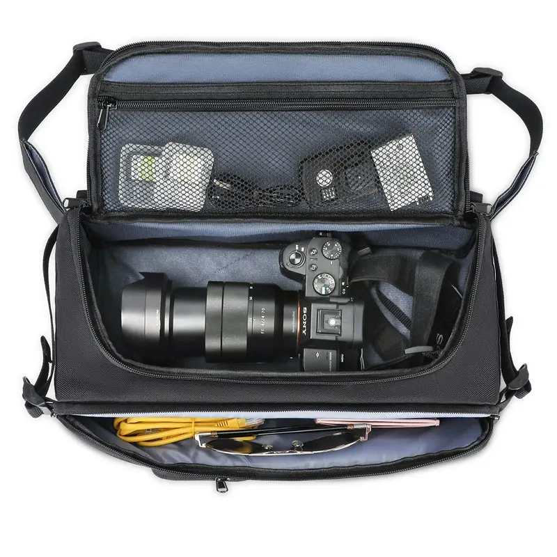 Kalite özel Logo kamera çantası temel su geçirmez ve darbeye dayanıklı kamera video çantaları