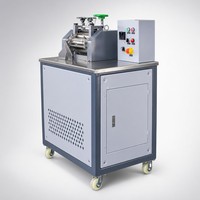 Machine de granulation de plastique de laboratoire, broyeur à deux rouleaux, variateur de fréquence (VFD), mélangeur de composés, granulation, rapport réglable, CE ISO