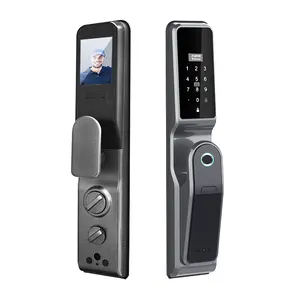 Fingerprint Intelligent Digital Tuya wi-fi Electronic Smart 3D Face Home Gate Finger Print Dor Lock per porta con profilo in alluminio