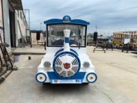 Autobus électriques de dessin animé Renqi pour les sites touristiques, les sites panoramiques, le tourisme, personnalisables, alimentés par batterie, fabriqués dans le Shandong, populaires auprès des enfants