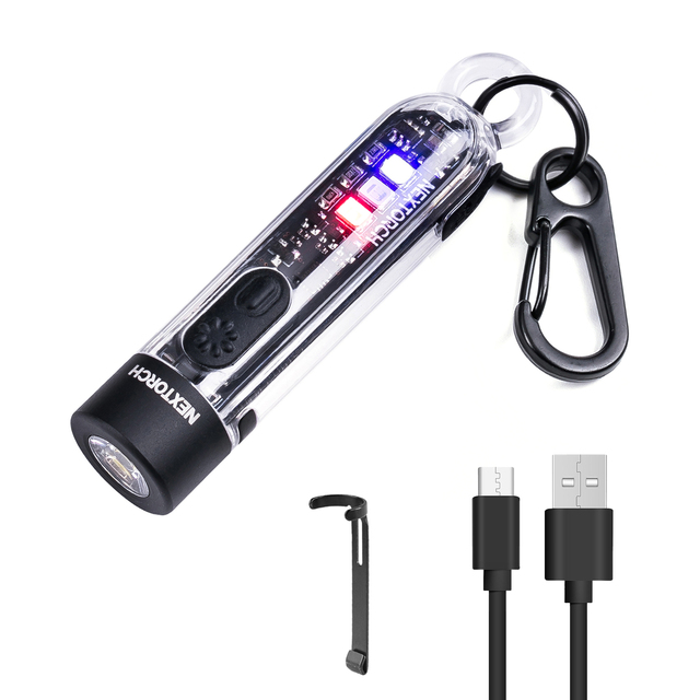 Most Popular K40 Flashlight Emergency Light Plastic Cob Work Light Flashlight Mini Keychain Usb Rechargeable Led Flashlight