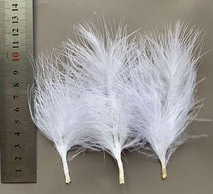 Gran oferta, plumas de pluma de sangre de marabú de pavo de alta calidad de 3-5 "para Material de pesca de atado de moscas de Carnaval - Product Image 5