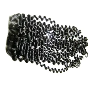 Cuticle aligned lace bleached knots Mongolian kinky curly hair closure piece