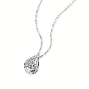 Collar con colgante geométrico calado en forma de lágrima para mujer, joyería de moda, regalo para uso diario - Product Image 5