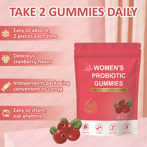 Gomitas Veganas de Arándano para el Equilibrio Femenino de Marca Propia, Gomitas Probióticas para Mujeres, Suplemento de Vitaminas para el Bienestar Diario - Product Image 5