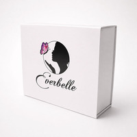 Boîte cadeau rigide magnétique personnalisée en gros, boîte d'emballage cadeau magnétique blanche pliable de luxe avec impression