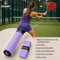 Sangle de raquette de padel antidérapante et absorbante en PU, adhérence optimale pour le padel, le tennis et le badminton