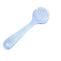 Brosse à ongles professionnelle à tête ronde et manche long en nylon doux pour le nettoyage des ongles et la suppression de la poussière