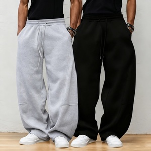 カスタムメンズブランクヘビー級バギーワイドレッグビンテージストリートウェアジョガーリラックスワークアウトジムスウェットパンツ - Product Image 1