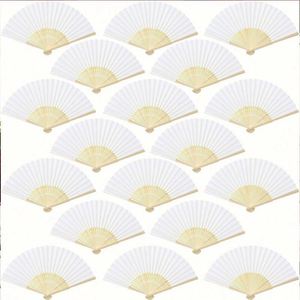 Abanicos de Bambú Natural Estilo Vintage para Programas de Boda con Borlas de Cinta Personalizadas - Product Image 1