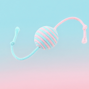 2025ของเล่นลูกบอลสำหรับสุนัขแมวแมวสัตว์เลี้ยงผ้าป่านศรนารายณ์เคี้ยวเพื่อความบันเทิงในตัวของใหม่ - Product Image 2