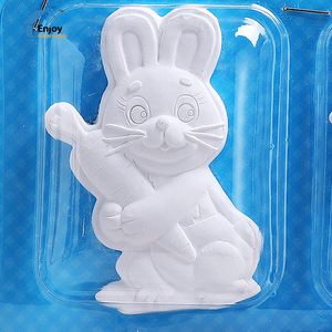 儿童手工着色石膏娃娃模具diy绘画绘画白色身体雕塑涂鸦玩具 - Product Image 5