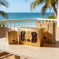 Maßgeschneiderte Luxus-Geschenkbox für Datteln mit Magnetverschluss, Baklava-Gitterboxen aus stabiler Pappe für Desserts, Ramadan-Dattelverpackung