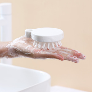 Scalp Massage Hair <b>Brush</b> White Plastic Soft Bristles For <b>Shampooing</b> And Relaxation - Product Image 3