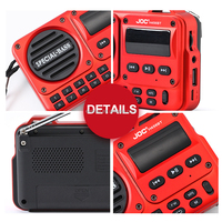 JOC NEW H456BT Lecteur de disques vinyles portable en plastique BT MP3, mini radio numérique FM de poche