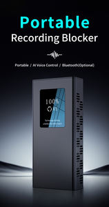 초음파 녹음 방지 오디오 녹음기 방해기 도청 차단 장치 합금 소재 28 초음파 헤드 무선 충전 - Product Image 2