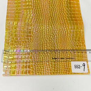 Renkli timsah derisi kabartmalı bronzlaşmaya vinil sentetik deri kumaş için ayakkabı çantaları kanepe zanaat DIY aksesuarları yapma - Product Image 5