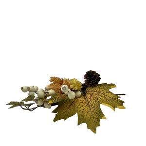 Bán Hàng Nóng Lễ Tạ Ơn Cửa Treo Vòng Hoa Mùa Thu Màu Sắc Mô Phỏng Nhân Tạo Hoa-<span class=keywords><strong>Maple</strong></span> Leaf Hướng Dương Nho Giáng Sinh Phục Sinh - Product Image 6