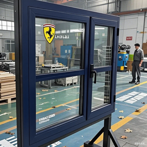 2025 nouveau Design professionnel Double & Triple vitrage fenêtres françaises balançoire Style ouvert maison à battants fenêtres en bois - Product Image 2