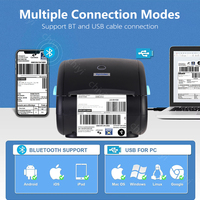 Nouveau modèle d'imprimante d'étiquettes d'expédition thermique directe 4*6 pouces autocollant couleur résolution 203dpi sans fil LAN WiFi Compatible