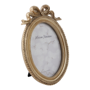 Cornice Ovale per Foto Maison Illuminare 4x6 Pollici in Stile Vintage con Dettaglio Fiocco Decorativo - Product Image 2