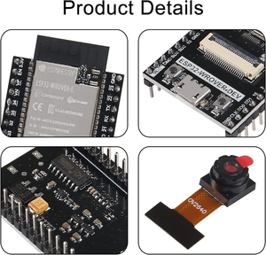 <strong>ESP32</strong>-CAM Development Board <strong>ESP32</strong>-WROVER Board <strong>ESP32</strong> Development Board with OV2640 Camera Wi-Fi Bluetooth - Product Image 4