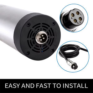 มอเตอร์แกนหมุน CNC สำหรับเครื่องเราเตอร์ CNC สำหรับ0.8KW ER11ฝาครอบกันฝุ่นด้านหน้าสำหรับระบายความร้อนด้วยอากาศ - Product Image 2