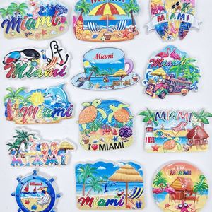 Recuerdo de Viaje de Miami, EE. UU., Diseño Art Deco Tridimensional en Resina, Ecológico, Forma Personalizada, Tamaño Mediano - Product Image 2