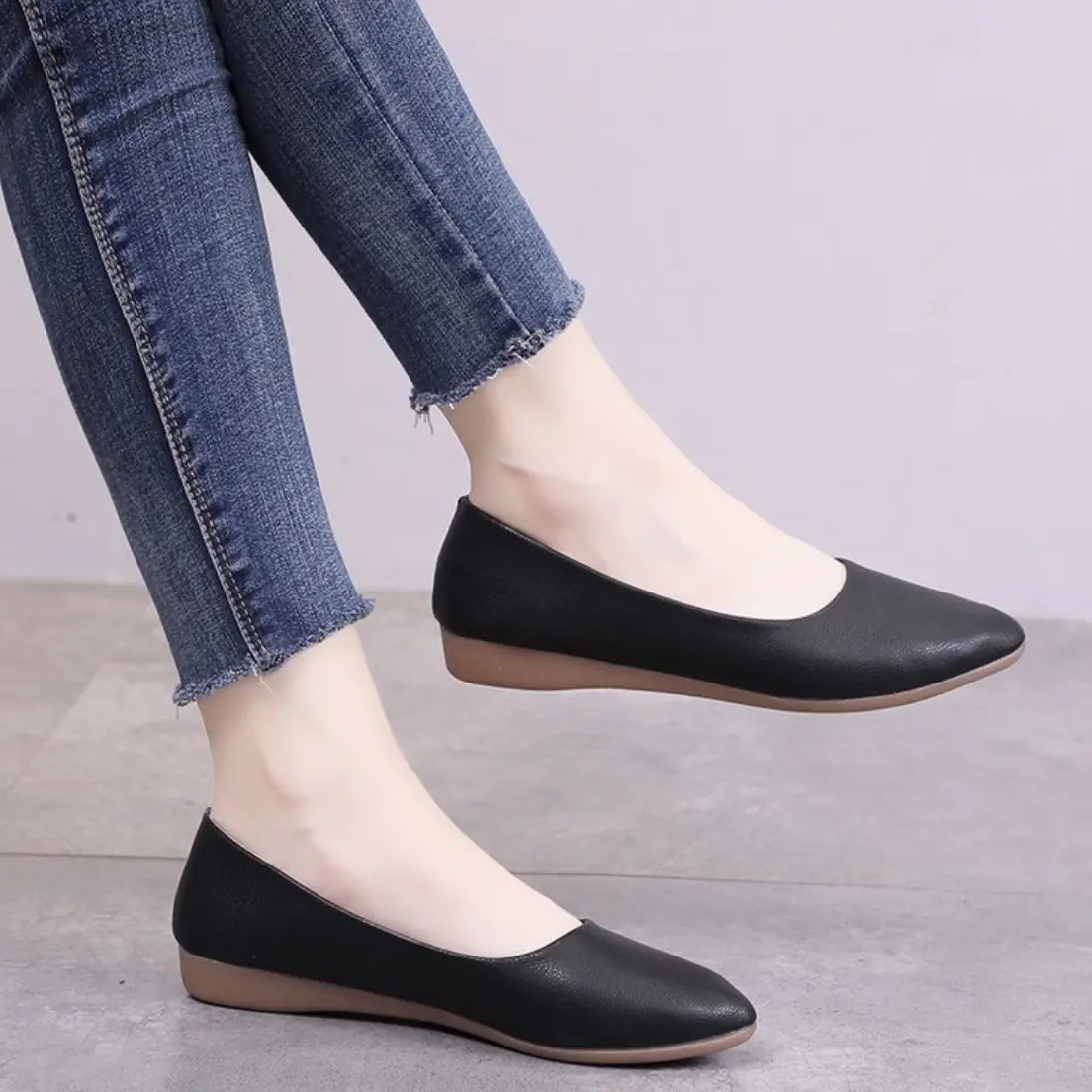 Designer Women Flats Shoes Woman Loafers Spring Autumn Casual Slip On Ladies Ballets Flat Shoes 35-41