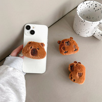 Support de téléphone portable en peluche rétractable en forme de capybara et étoile à cinq branches pour fixation arrière, support de bureau, vente en gros