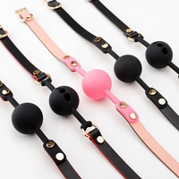 Gag en Silicone pour Bondage BDSM, boule Gag respirant, pour jeux de sexe pour adultes