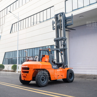 Chariot élévateur diesel de grande capacité 10 tonnes avec hauteur de levage de 3 m pour entrepôt