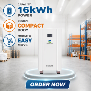 Batería de Iones de Litio de 51.2V 314Ah 16kWh, <span class=keywords><strong>Precio</strong></span> de Fábrica, Apilable, Montaje en Rack, ESS para Inversor Solar Híbrido - Product Image 1