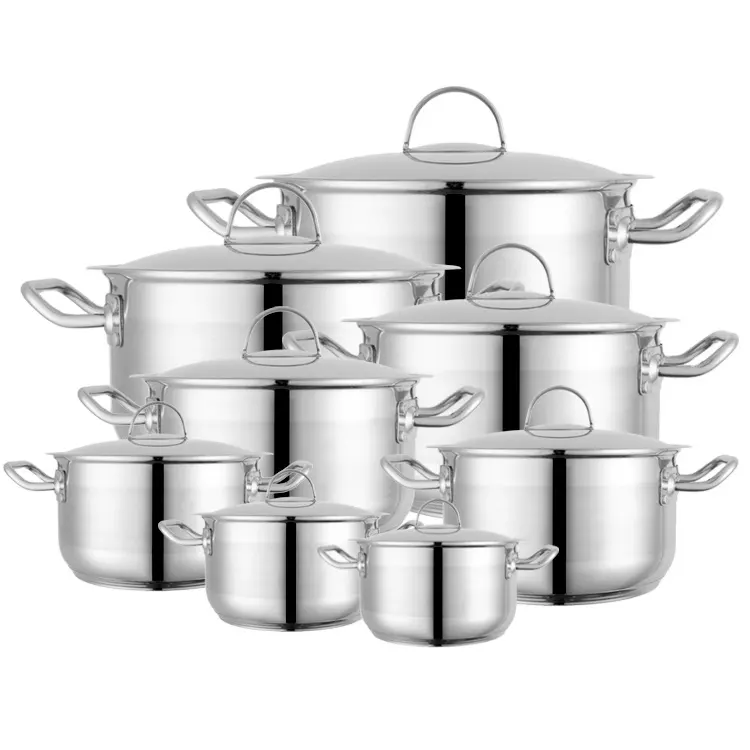 Wholesale casserole pot factory price topf clay pots for cooking cookware ollas acero inoxidable