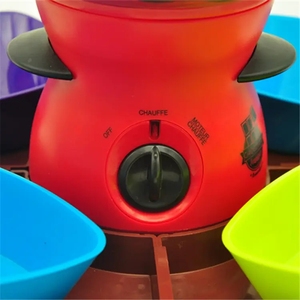 Fontaine à <span class=keywords><strong>fondue</strong></span> au chocolat à 3 niveaux Machine électrique à tremper le chocolat en acier inoxydable-Fondre, Réchauffer - Product Image 2