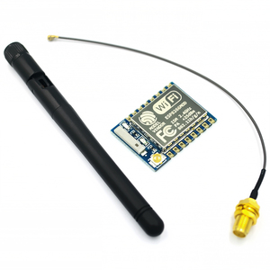 Módulo Wifi ESP8266 ESP-07+11cm, Antena Inalámbrica de 2.4G, Ganancia de 2dB 2.5dB, Cable Adaptador de 20cm para NRF24L01 PA, 3.3V 300mA 1 - Product Image 1