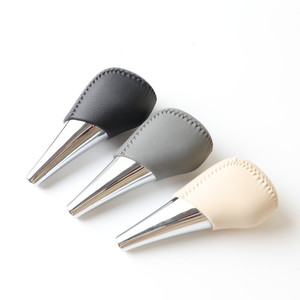 Car <b>Gear</b> <b>Knob</b> Leather Black Gray Beige Ergonomic For Toyota Camry - Product Image 5