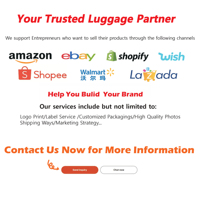 Ensemble de bagages 2-en-1 détachable mère-fille avec roues pivotantes pour voyages internationaux, déplacements professionnels, transit aéroportuaire, logo personnalisé